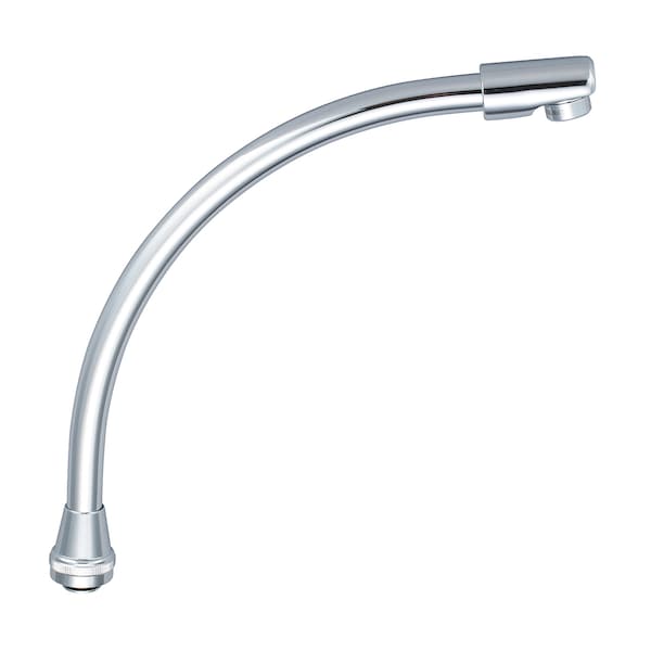 8-3/4" Swivel High Rise Spout With Aerator, Polished Chrome